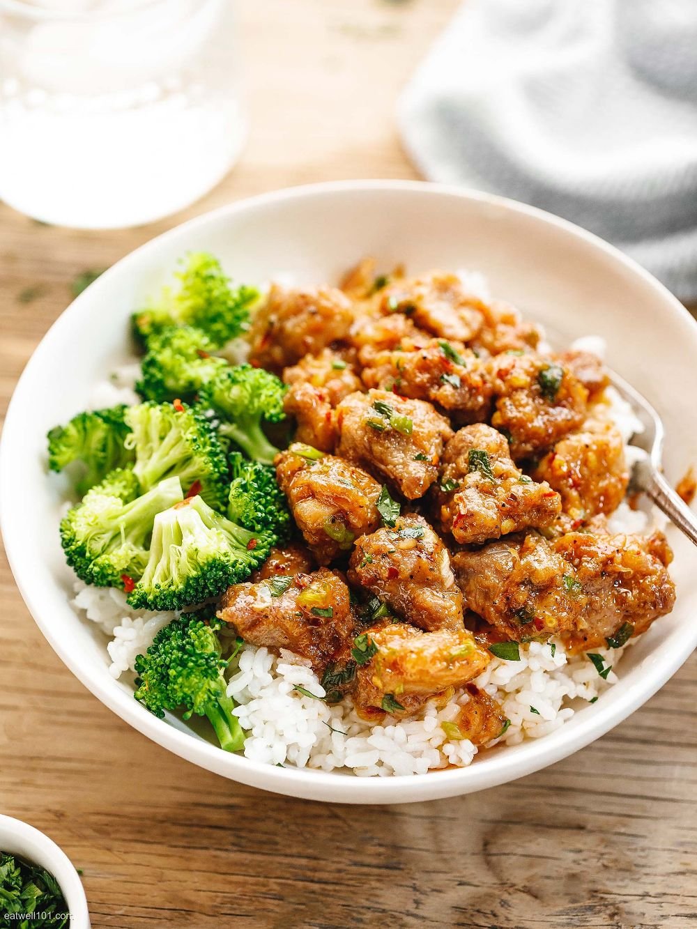 Honey Garlic Pork Bowls